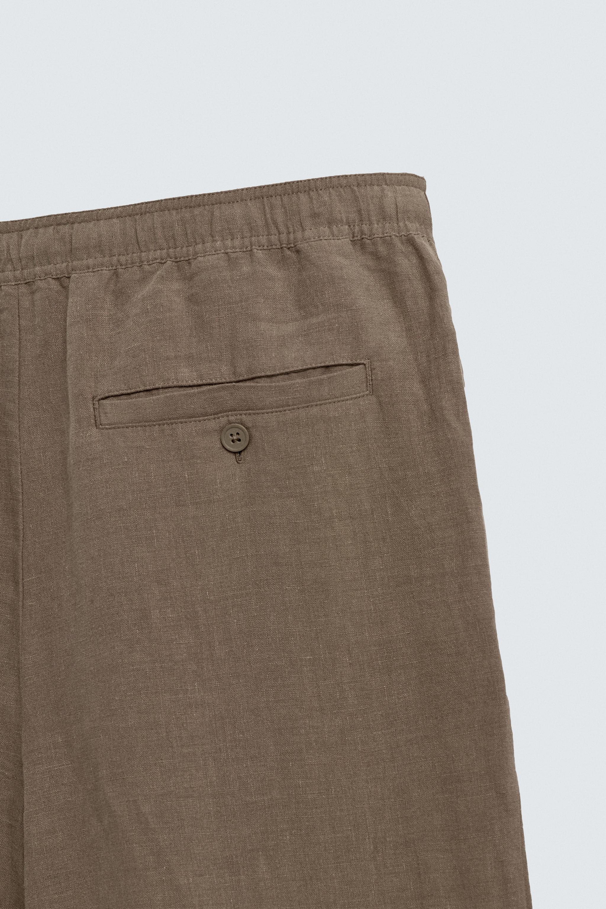 100% LINEN RELAXED FIT PANTS